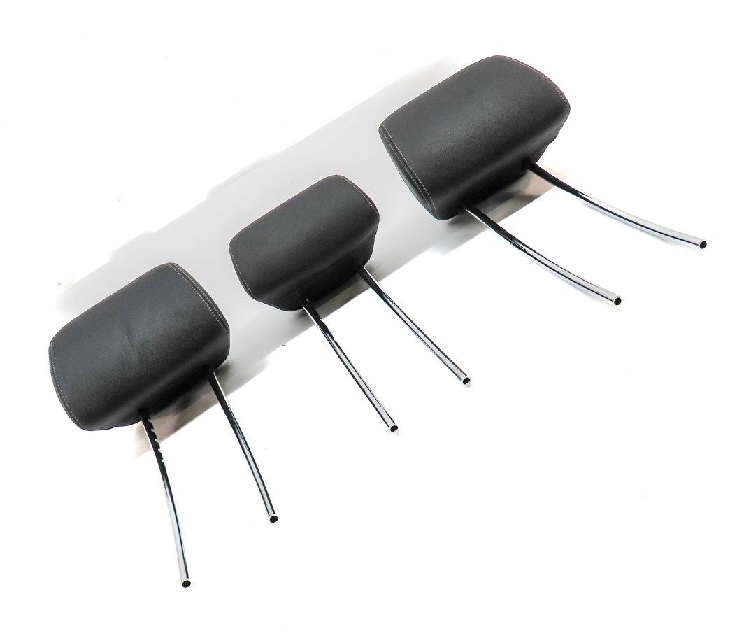 Thumbnail 3: 10-16 MERCEDES E CLASS W212 C207 REAR LEFT CENTER RIGHT HEADREST SET/3 (Black)