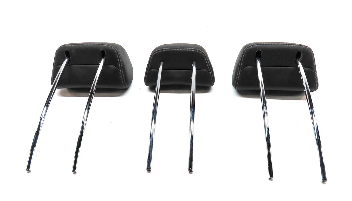 Thumbnail 6: 10-16 MERCEDES E CLASS W212 C207 REAR LEFT CENTER RIGHT HEADREST SET/3 (Black)