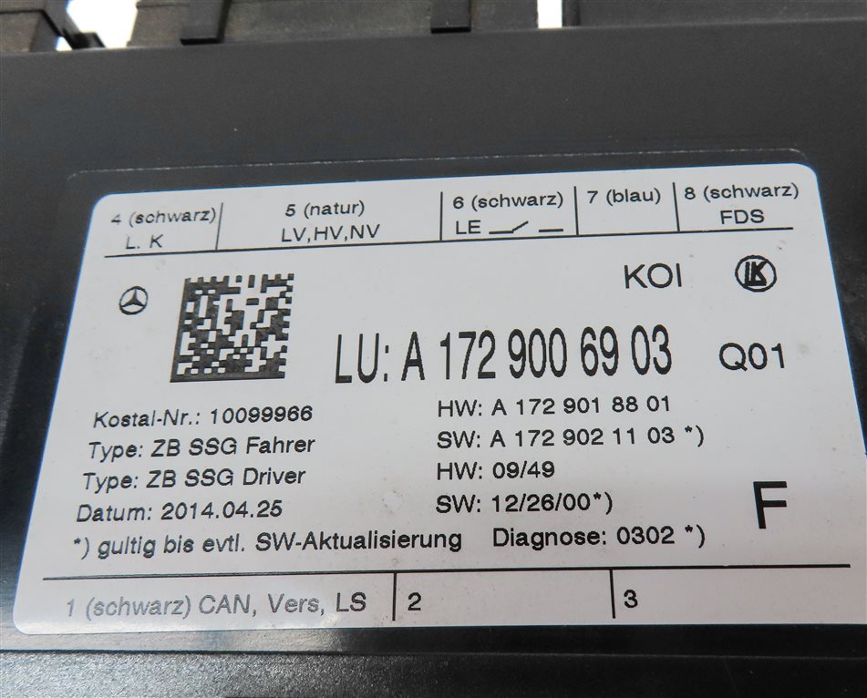 Thumbnail 4: 2014 MERCEDES E350 (W212) FRONT LEFT DRIVER SEAT CONTROL MODULE