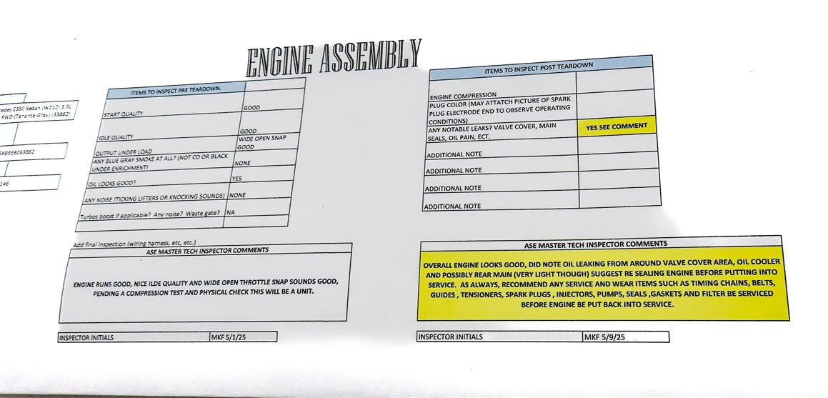 Thumbnail 7: 14-16 MERCEDES E350 SEDAN W212 3.5L M276 V6 ENGINE ASSEMBLY ASE TESTED (122k)