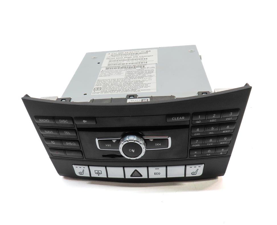 Thumbnail 2: 14 MERCEDES E350 (W212) FRONT DASH RADIO CD NAVI HEAD UNIT w/SEAT HEATER SWITCH