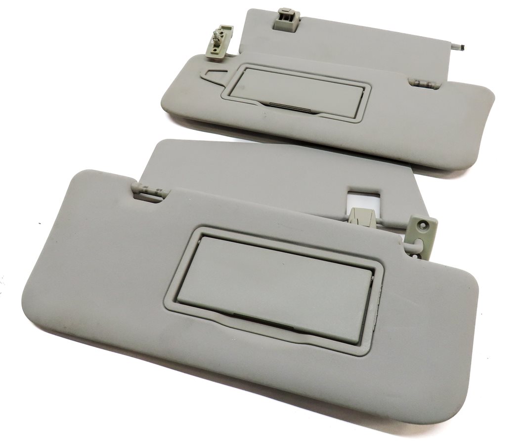 06-12 MERCEDES GL ML CLASS (W164 X164) FRONT LEFT & RIGHT SUNVISOR SET (Gray)
