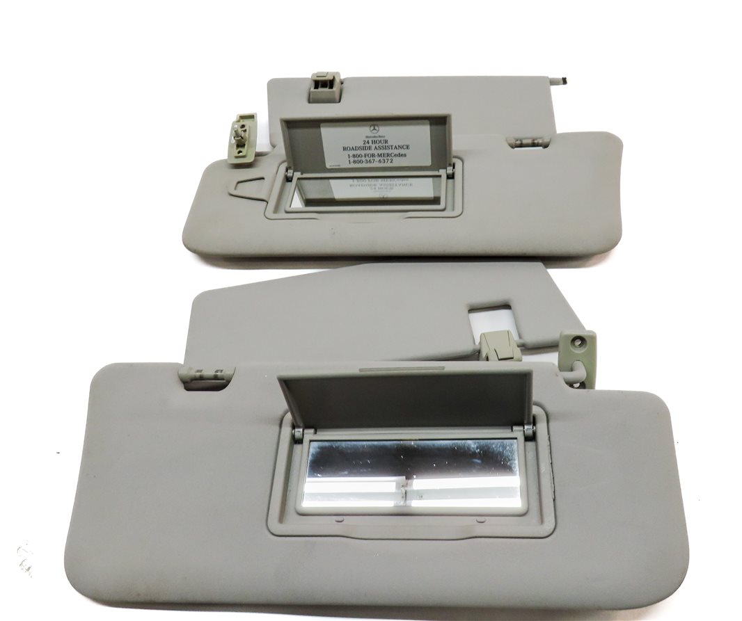 Thumbnail 4: 06-12 MERCEDES GL ML CLASS (W164 X164) FRONT LEFT & RIGHT SUNVISOR SET (Gray)