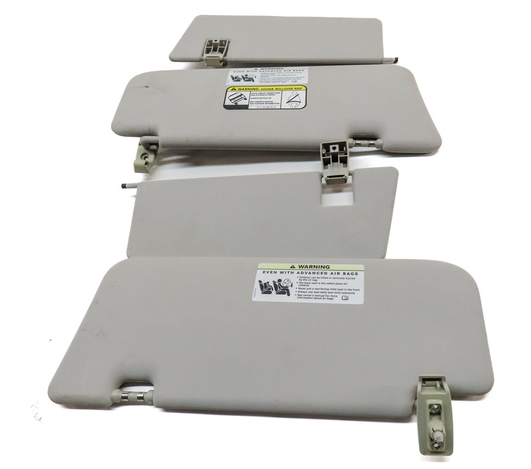 Thumbnail 5: 06-12 MERCEDES GL ML CLASS (W164 X164) FRONT LEFT & RIGHT SUNVISOR SET (Gray)