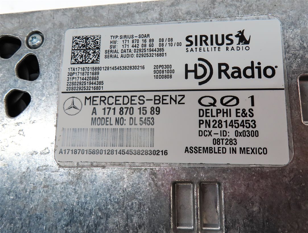 Thumbnail 4: 2009 MERCEDES ML320 (W164) SIRIUS SATELLITE RADIO CONTROL MODULE