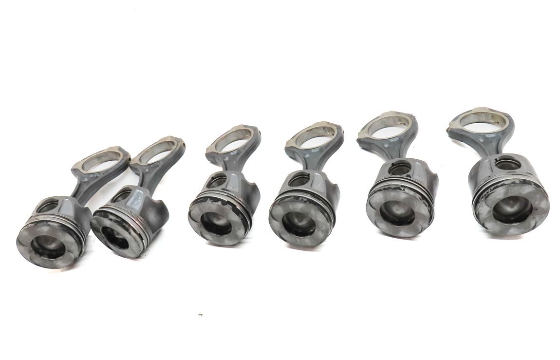 Thumbnail 3: 09-13 MERCEDES E350 GL320 GL350 ML320 ML350 3.0L DIESEL ENGINE PISTON & ROD SET