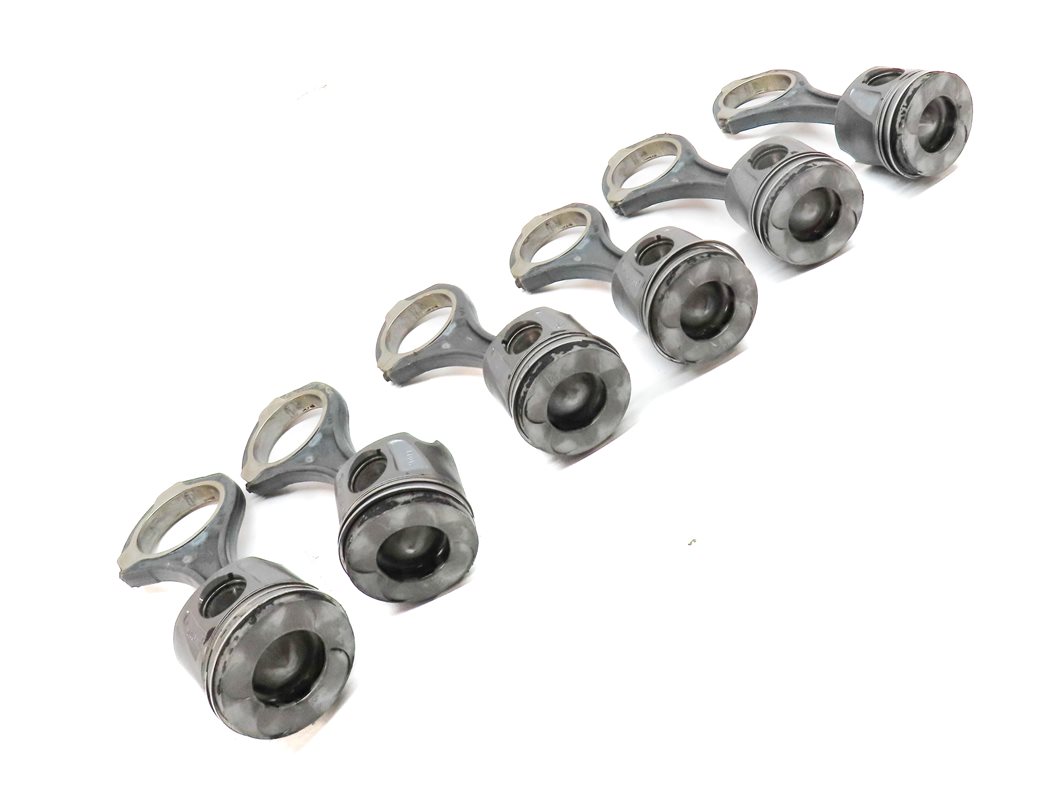 Thumbnail 4: 09-13 MERCEDES E350 GL320 GL350 ML320 ML350 3.0L DIESEL ENGINE PISTON & ROD SET