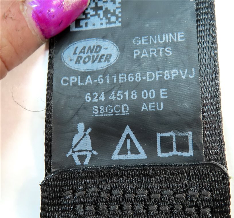 Thumbnail 5: 2014 RANGE ROVER SPORT (L494) REAR 2ND ROW LEFT SEAT SEATBELT RETRACTOR (Black)