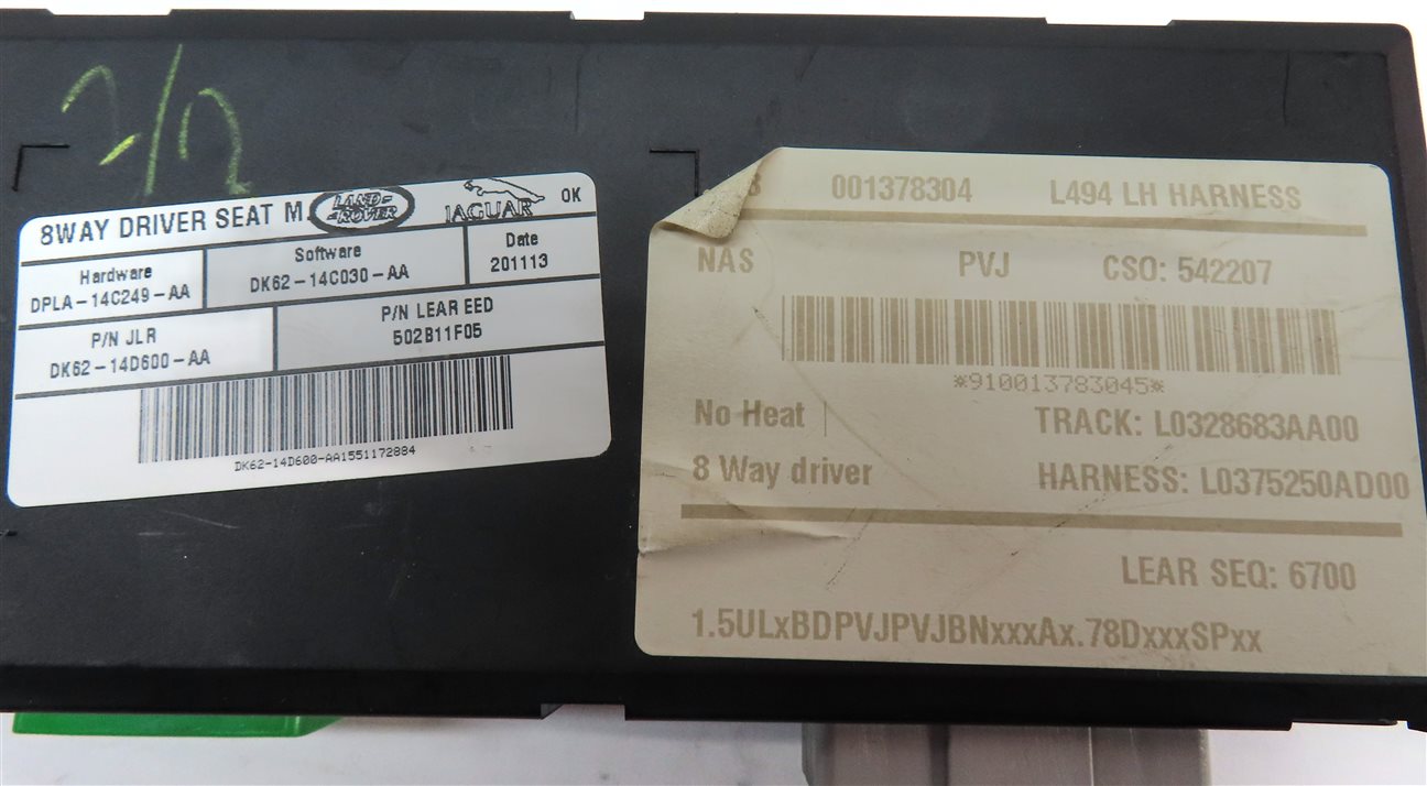 Thumbnail 4: 2014 RANGE ROVER SPORT (L494) FRONT LEFT DRIVER SEAT CONTROL MODULE