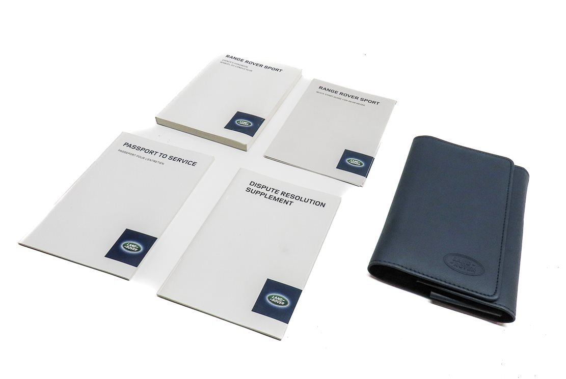 Thumbnail 1: 14 RANGE ROVER SPORT L494 3.0L SUPER ENGINE OWNER'S MANUAL BOOKLET SET w/ CASE
