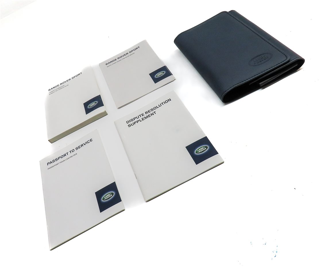 Thumbnail 3: 14 RANGE ROVER SPORT L494 3.0L SUPER ENGINE OWNER'S MANUAL BOOKLET SET w/ CASE