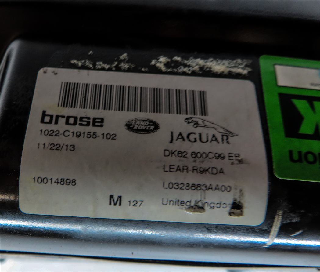 Thumbnail 4: 14-20 RANGE ROVER SPORT (L494) FRONT LEFT DRIVER SEAT TRACK w/ MOTORS (16 WAY)
