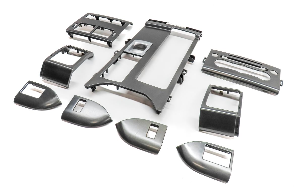 14 RANGE ROVER SPORT L494 INTERIOR DASH CENTER CONSOLE DOOR TRIM SET/9 (Brushed)