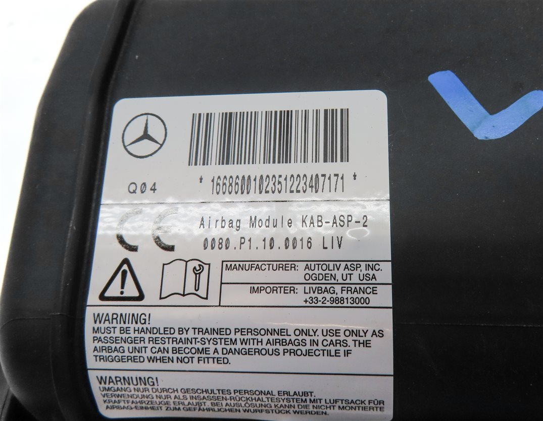 Thumbnail 6: 12-19 MERCEDES GL350 GL450 GL550 ML350 ML550 GLE (W166 X166) DRIVER KNEE AIRBAG