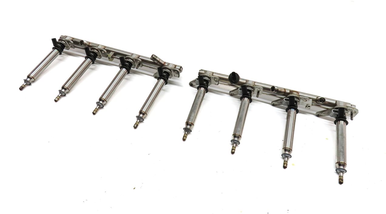 2013 MERCEDES ML550 (W166) 4.6L (278.928) ENGINE FUEL INJECTOR SET w/ RAILS