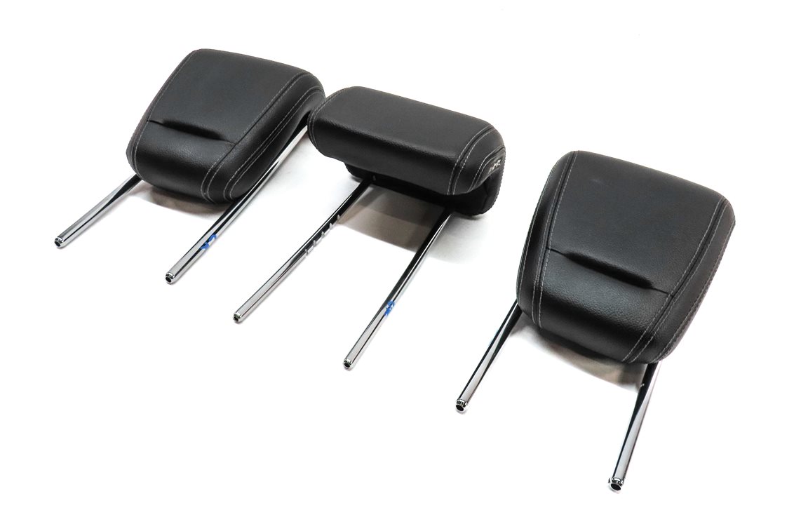 12-15 MERCEDES ML-CLASS (W166) REAR LEFT CENTER RIGHT SEAT HEADREST SET3 (Black)