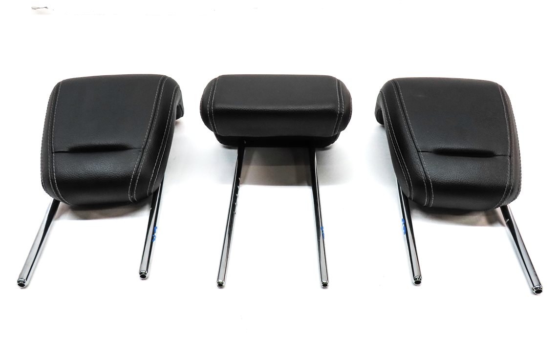 Thumbnail 2: 12-15 MERCEDES ML-CLASS (W166) REAR LEFT CENTER RIGHT SEAT HEADREST SET3 (Black)