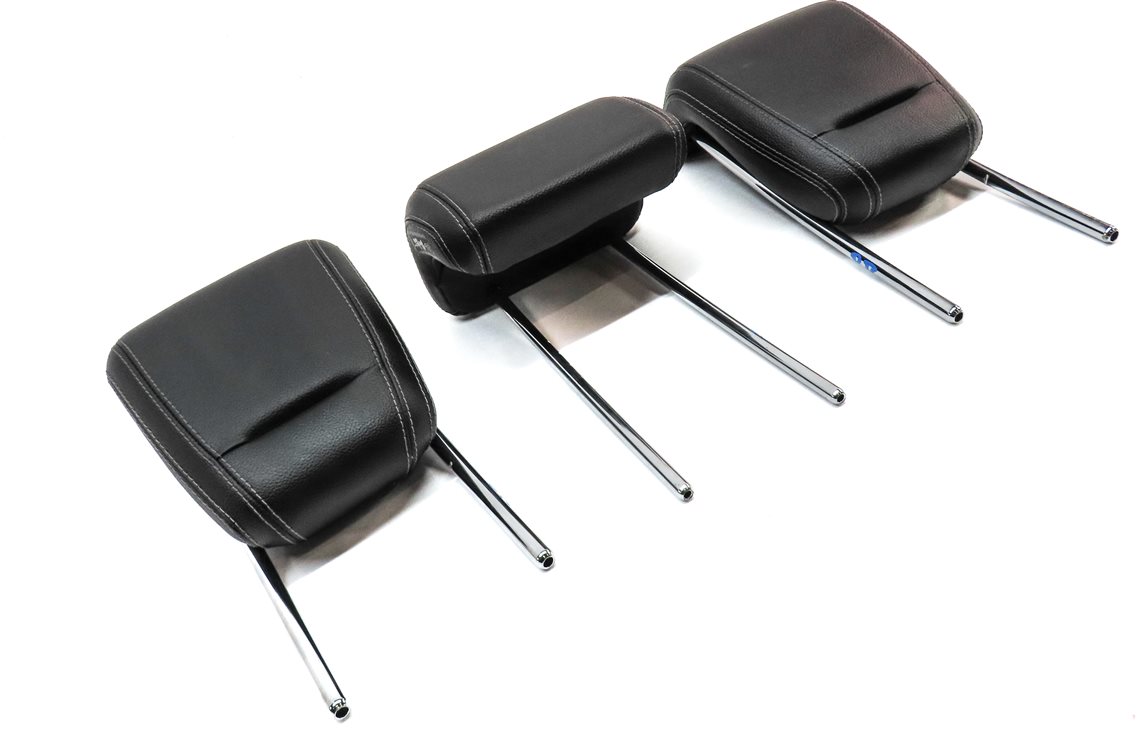 Thumbnail 3: 12-15 MERCEDES ML-CLASS (W166) REAR LEFT CENTER RIGHT SEAT HEADREST SET3 (Black)