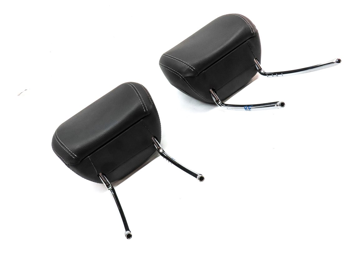 Thumbnail 3: 12-13 MERCEDES GL ML (W166 X166) FRONT LEFT & RIGHT SEAT HEADREST SET 2 (BLACK)