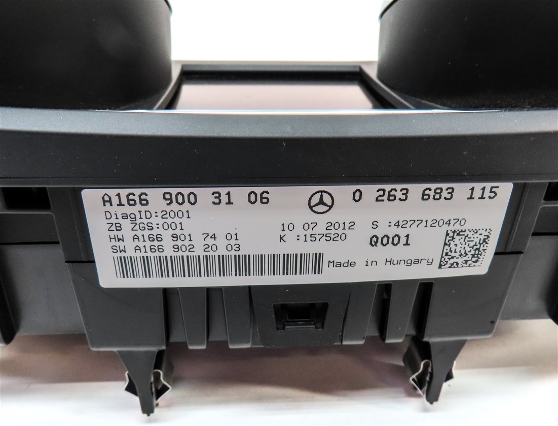 Thumbnail 6: 2013 MERCEDES GL450 GL550 ML350 ML550 (W166 X166) SPEEDOMETER GAUGE CLUSTER 152k