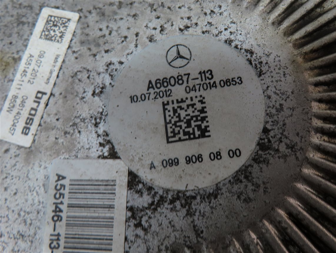 Thumbnail 7: 13-19 MERCEDES GL350 GL450 GL550 GLE ML250 ML400 ML550 (W166 X166) COOLING FAN