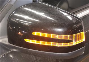 Thumbnail 2: 12-16 MERCEDES GL450 GL550 ML350 (W166 X166) LEFT BLIND SPOT MIRROR (Black)