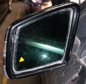 Thumbnail 3: 12-16 MERCEDES GL450 GL550 ML350 (W166 X166) LEFT BLIND SPOT MIRROR (Black)