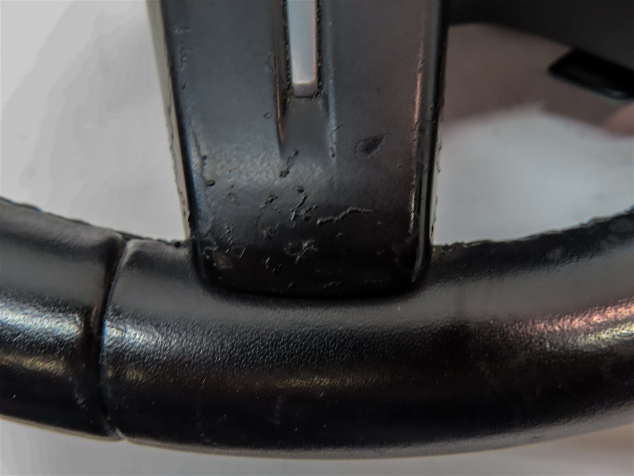 Thumbnail 9: 12-16 ML GL (W166 X166) 4 SPOKE BLACK LEATHER STEERING WHEEL w/ SWITCHES PADDLES
