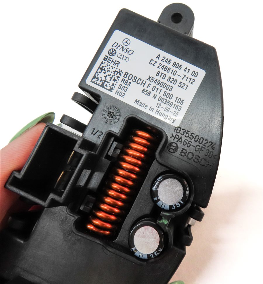 Thumbnail 6: 13-17 AUDI A4 S4 A5 S5 Q5 (B8 8K 8T 8R) FRONT HEATER A/C BLOWER MOTOR RESISTOR