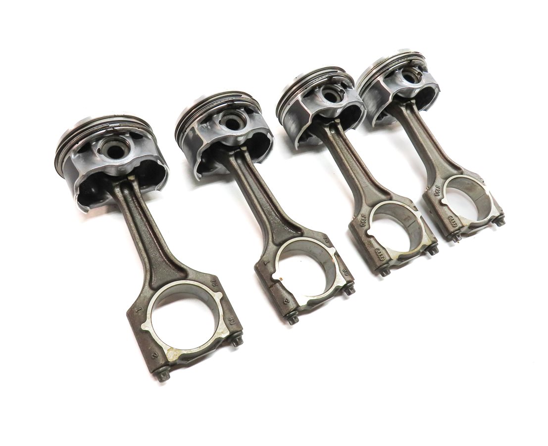 Thumbnail 4: 11-18 VW AUDI - A3 A4 A5 A6 Q5 TT BEETLE JETTA TIGUAN 2.0L TURBO PISTON SET/4