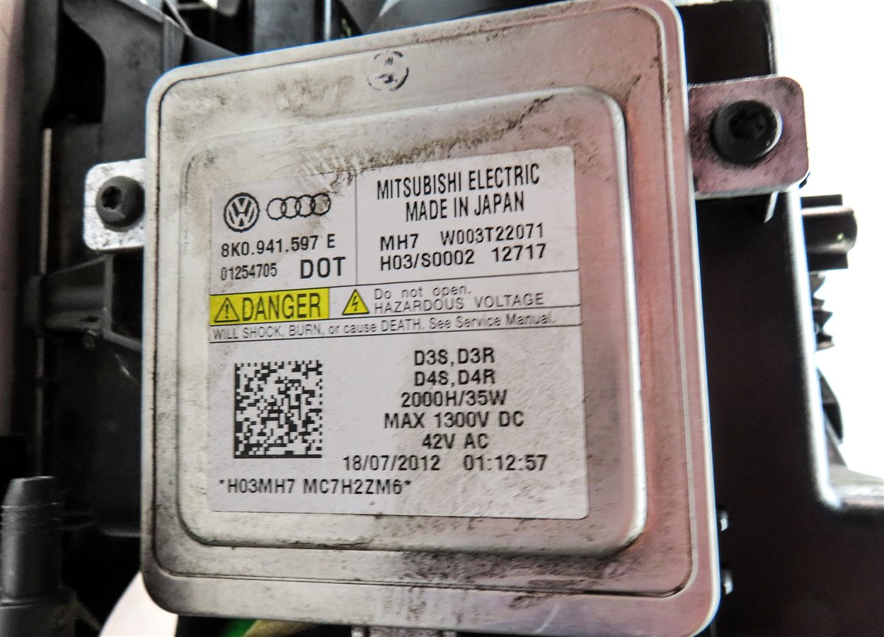 Thumbnail 9: 13-17 AUDI A5 S5 (B8 8T) LEFT DRIVER XENON HID HEADLIGHT LIGHT LAMP (NON AFS)