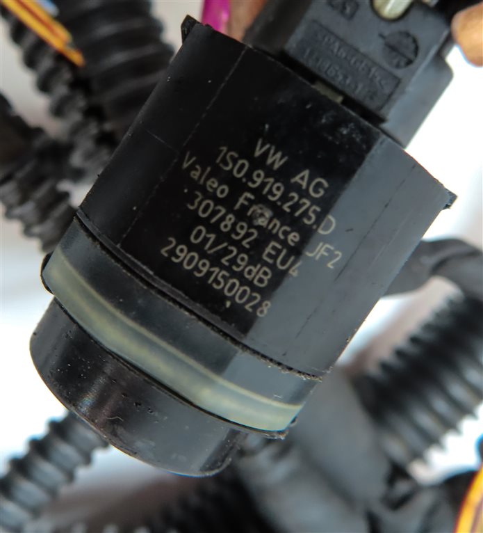 Thumbnail 5: 2016 AUDI Q3 (8U) REAR PDC PARK SENSOR SET-4 & WIRE WIRING HARNESS LOOM (Black)