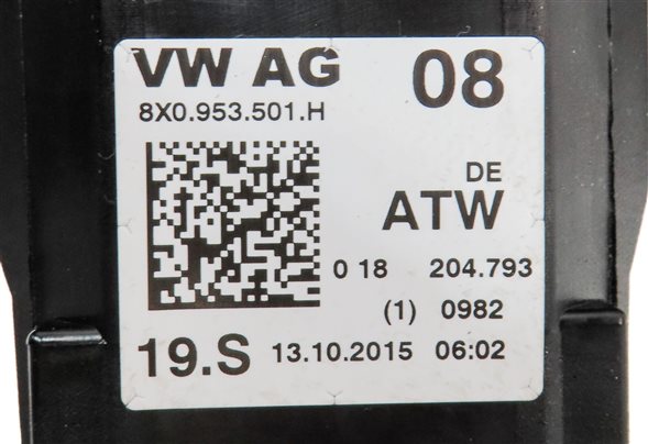 Thumbnail 6: 2015-2018 AUDI Q3 (8U) STEERING COLUMN BLINKER WIPER CRUISE COMBINATION SWITCH