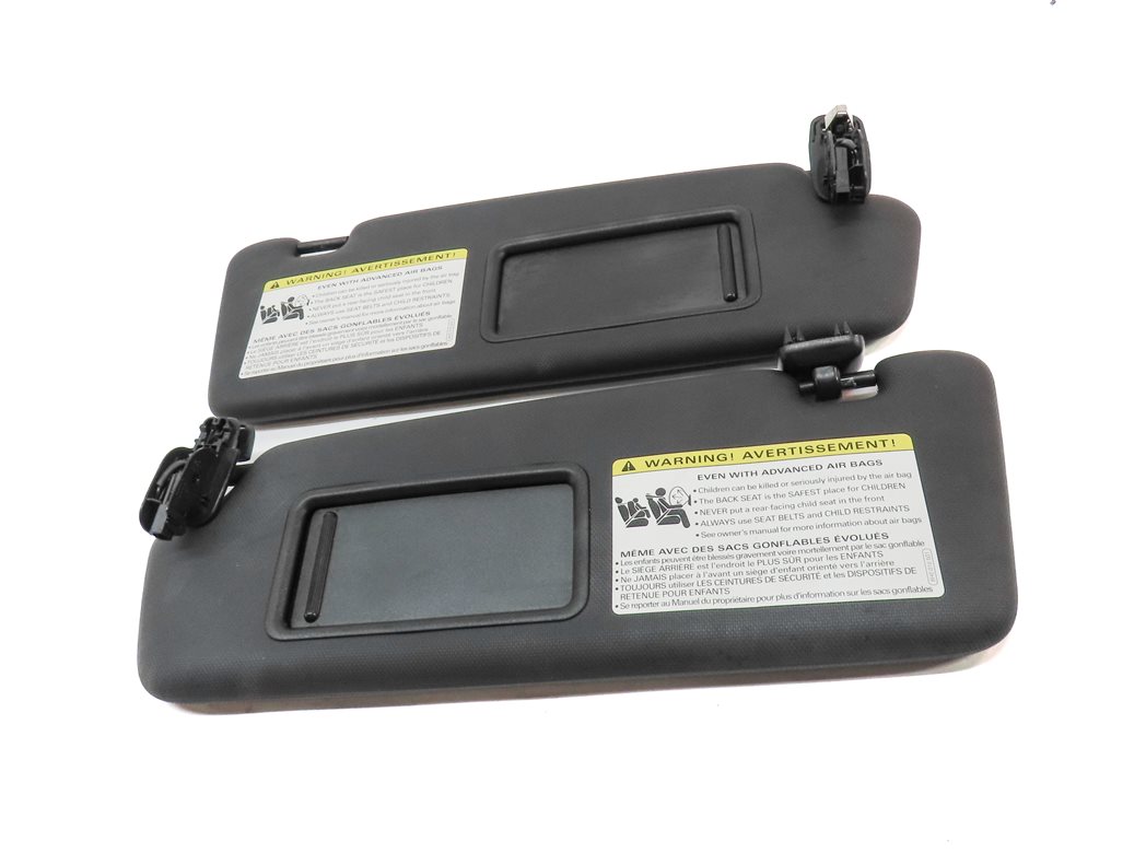 Thumbnail 2: 2015-2023 AUDI Q3 (8U) FRONT LEFT & RIGHT SUNVISOR SUN VISOR SET-2 (Black)