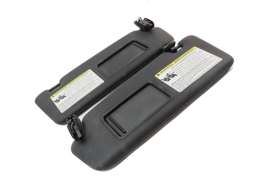Thumbnail 3: 2015-2023 AUDI Q3 (8U) FRONT LEFT & RIGHT SUNVISOR SUN VISOR SET-2 (Black)