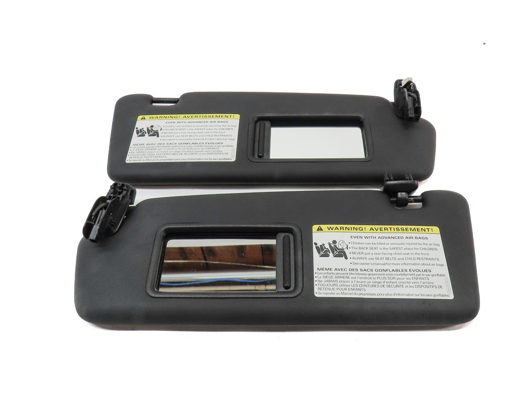 Thumbnail 4: 2015-2023 AUDI Q3 (8U) FRONT LEFT & RIGHT SUNVISOR SUN VISOR SET-2 (Black)