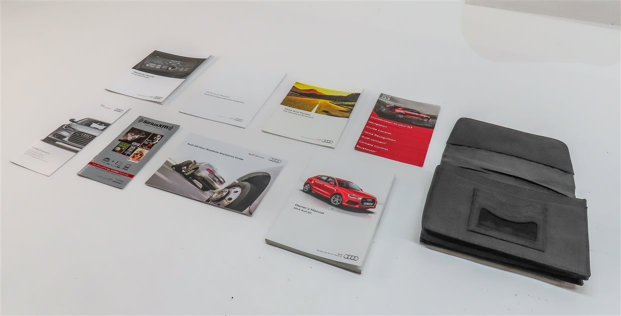 Thumbnail 1: 2016 AUDI Q3 (8U) OWNERS MANUAL BOOK BOOKLET SERVICE GUIDE SET w/ CASE