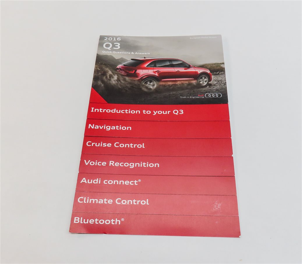 Thumbnail 11: 2016 AUDI Q3 (8U) OWNERS MANUAL BOOK BOOKLET SERVICE GUIDE SET w/ CASE