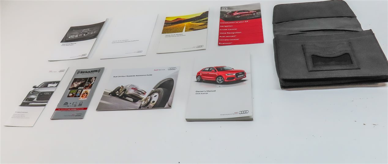 Thumbnail 2: 2016 AUDI Q3 (8U) OWNERS MANUAL BOOK BOOKLET SERVICE GUIDE SET w/ CASE