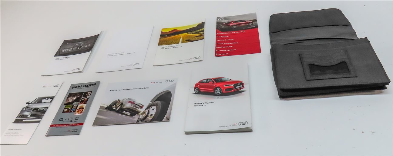 Thumbnail 3: 2016 AUDI Q3 (8U) OWNERS MANUAL BOOK BOOKLET SERVICE GUIDE SET w/ CASE