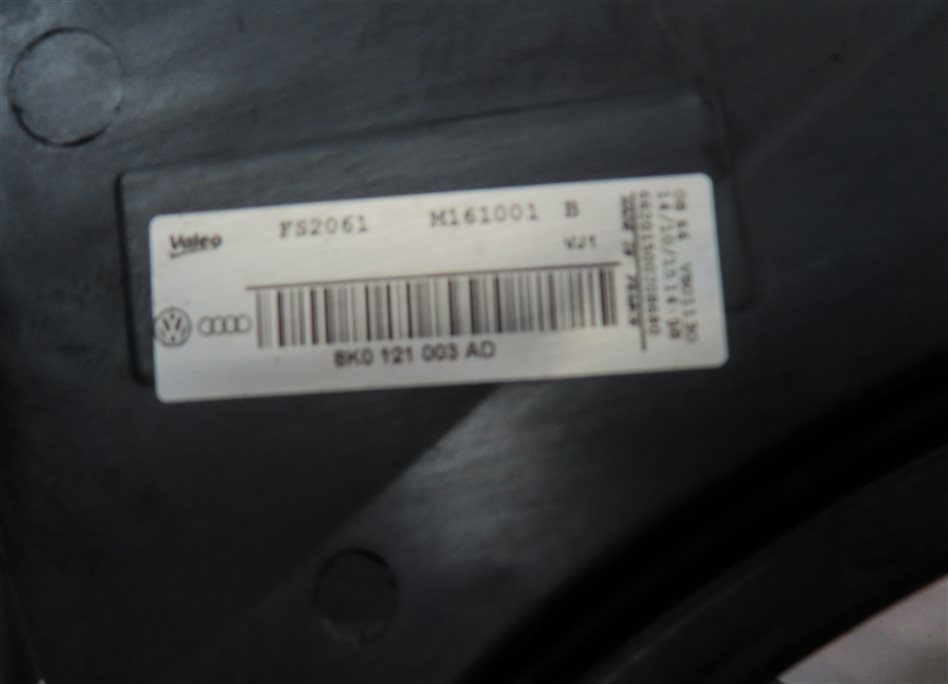 Thumbnail 7: 16-18 AUDI A6 Q3 (C7 8U) 2.0L TURBO ENGINE RADIATOR COOLING FAN SHROUD ASSEMBLY