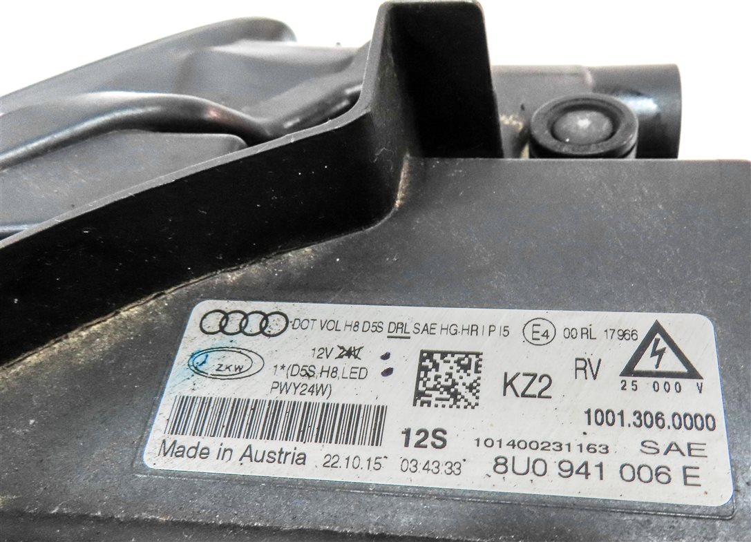 Thumbnail 8: 2016-2018 AUDI Q3 (8U) RIGHT PASSENGER HID XENON HEADLIGHT LIGHT LAMP (NON AFS)