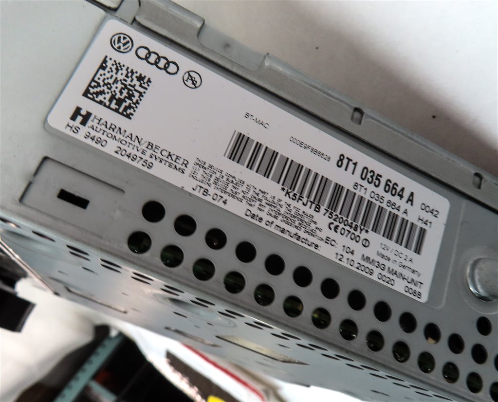 Thumbnail 6: 2010 AUDI S5 (B8 8T) FRONT RADIO CD MULTIMEDIA HEAD UNIT