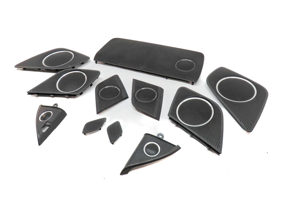 2010 AUDI S5 (B8 8T) BANG & OLUFSEN AUDIO SPEAKER GRILLE COVER TRIM SET/11