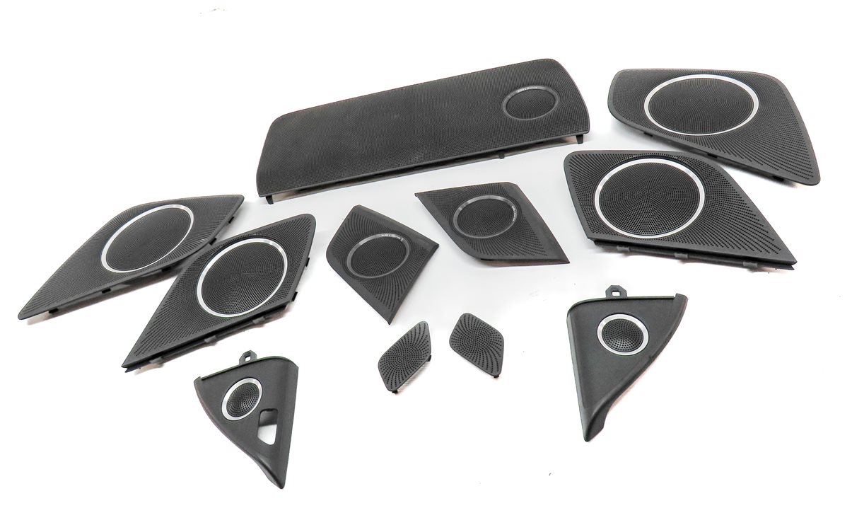 Thumbnail 2: 2010 AUDI S5 (B8 8T) BANG & OLUFSEN AUDIO SPEAKER GRILLE COVER TRIM SET/11