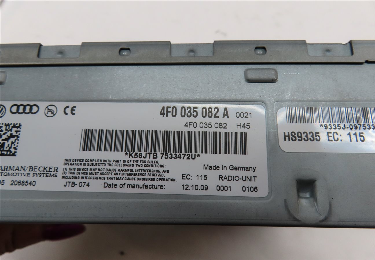 Thumbnail 5: 2010 AUDI S5 (B8 8T) RADIO STEREO RECEIVER CONTROL MODULE