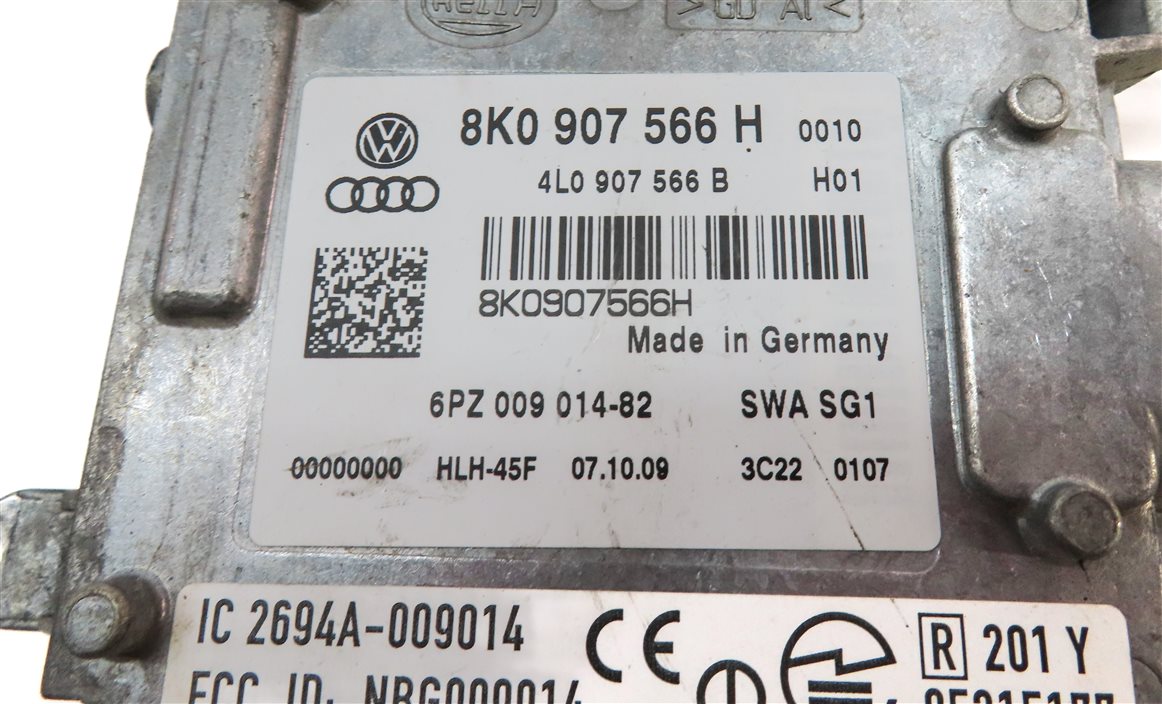 Thumbnail 4: 2010-2012 AUDI A4 S4 S5 (B8 8K 8T) REAR RIGHT BLIND SPOT RADAR MODULE (MASTER)
