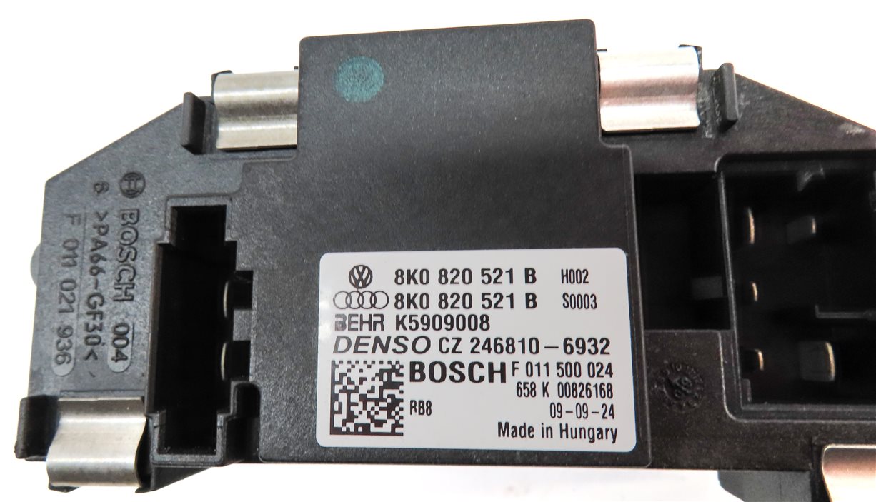 Thumbnail 4: 2010 AUDI S5 (B8 8T) FRONT HEAT AIR AC HVAC BLOWER MOTOR RESISTOR MODULE