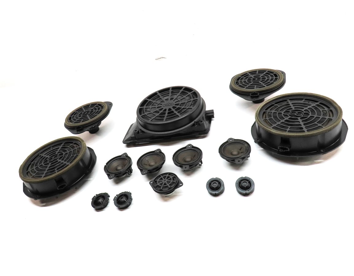 Thumbnail 2: 2010 AUDI S5 (B8 8T) BANG & OLUFSEN STEREO AUDIO SOUND SYSTEM SPEAKER SET/14