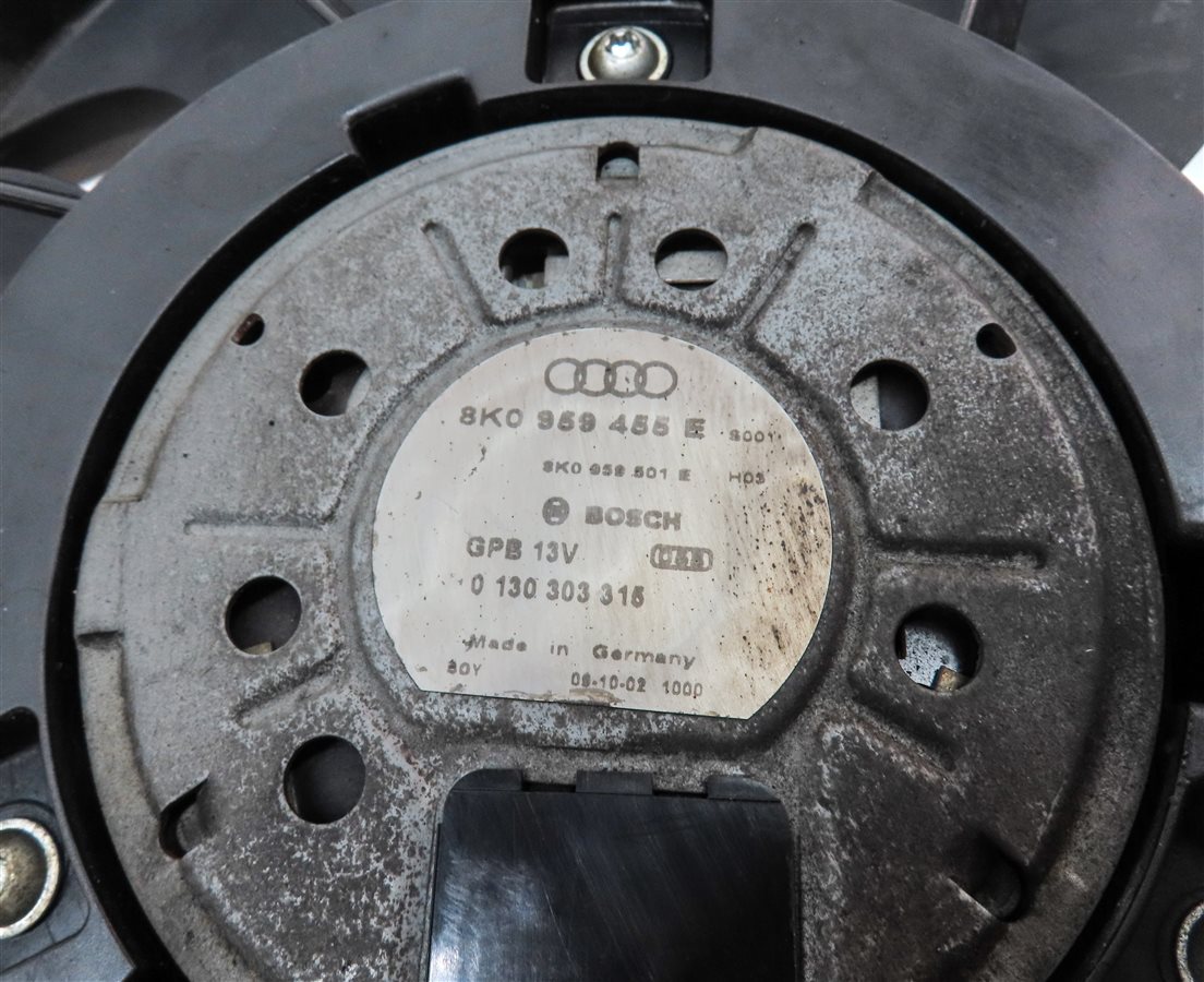 Thumbnail 6: 2009-2012 AUDI A5 S4 S5 (B8 8K 8T 8R) RADIATIOR COOLING FAN ASSEMBLY & SHROUD